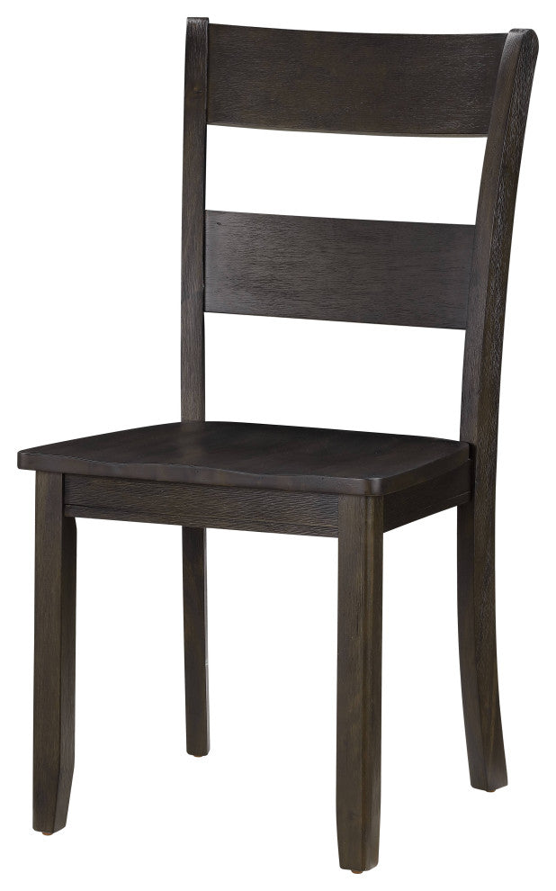 ACME Haddie Side Chair, Set of 2, Distressed Walnut