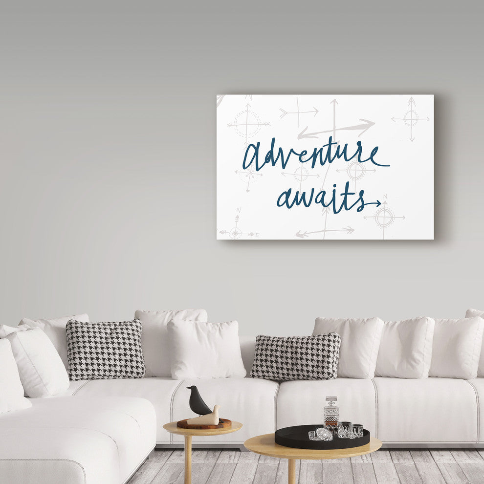 Wild Apple Portfolio 'Adventure Awaits v2' Canvas Art, 24"x16"