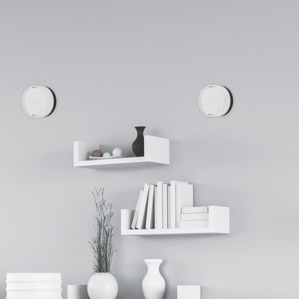 Lucia Wall Sconce, 15W, Matte Black, Fluted Clear & Frosted Acrylic Diffuser