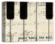 Piano Keys And Music Canvas Wall Art, 20"x16", Unframed