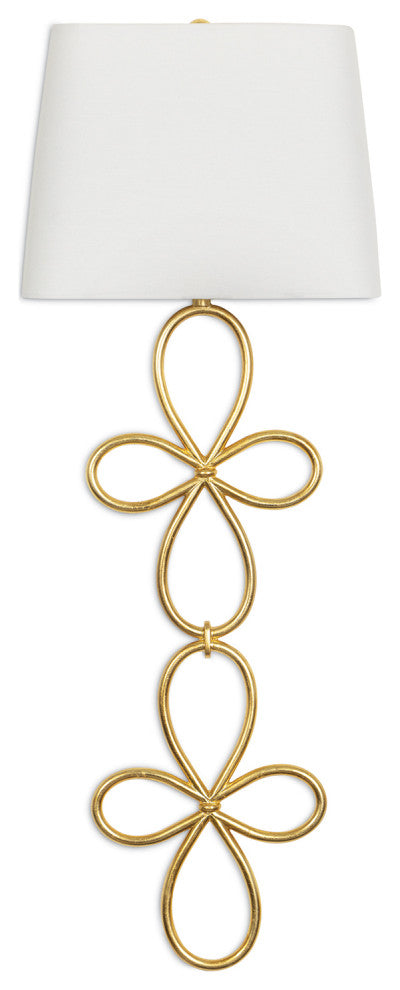 Minuet Sconce, Gold Leaf