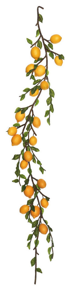 Vickerman 5' Green/Yellow Lemon Garland - FK171701