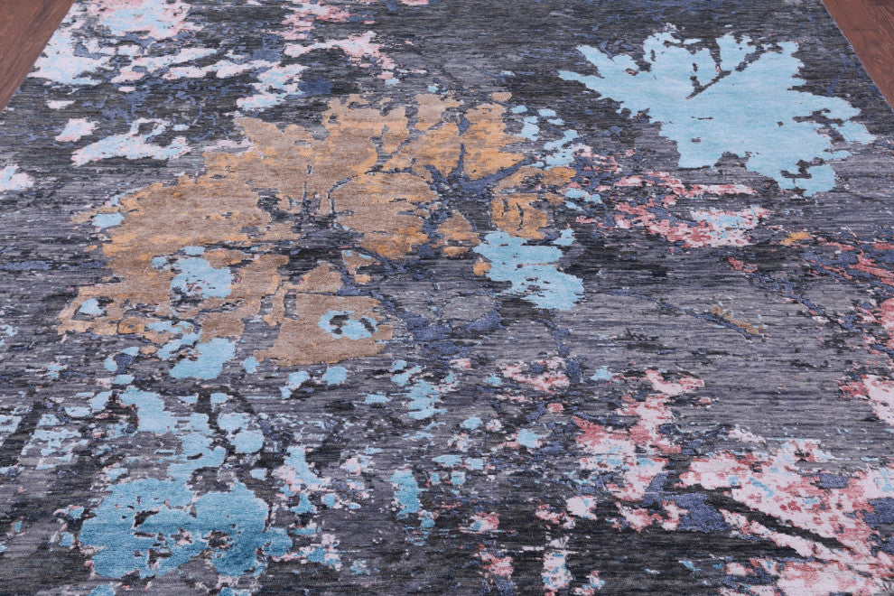 Wool & Silk Abstract Handmade Rug 8' 0" X 10' 3" - Q15552
