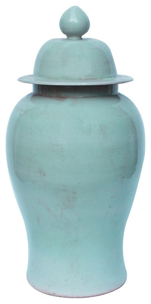 Mint Green Temple Jar Large