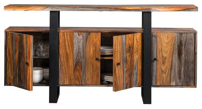 Transitional Sideboard, Floating Top & Several Cabinets With Ample Storage Space