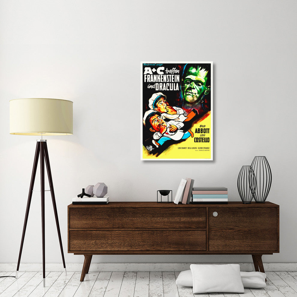 Abbott and Costello, German, Frankenstein And Dracula, 29x40
