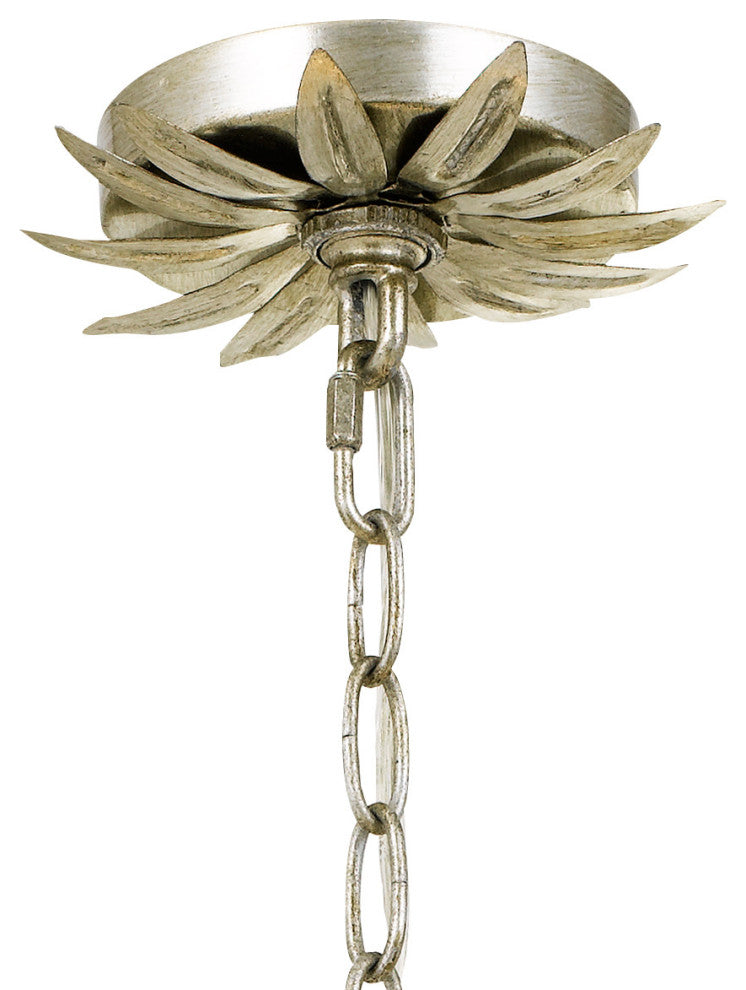 Crystorama Lighting Group 518 Broche 6 Light 24"W Drum Chandelier - Antique