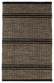 Dash & Albert Malta Camel Handwoven Wool Rug, Black, 6' x 9'