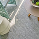 Nova Indoor/Outoor Handmade Flatwoven PET yarn Gray Area Rug, 10'x14'