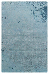 Rupec Contemporary Area Rug, Blue and Gray, 5'x7'6"