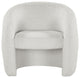 Acadia Boucle Fabric Upholstered Accent Chair, Cream