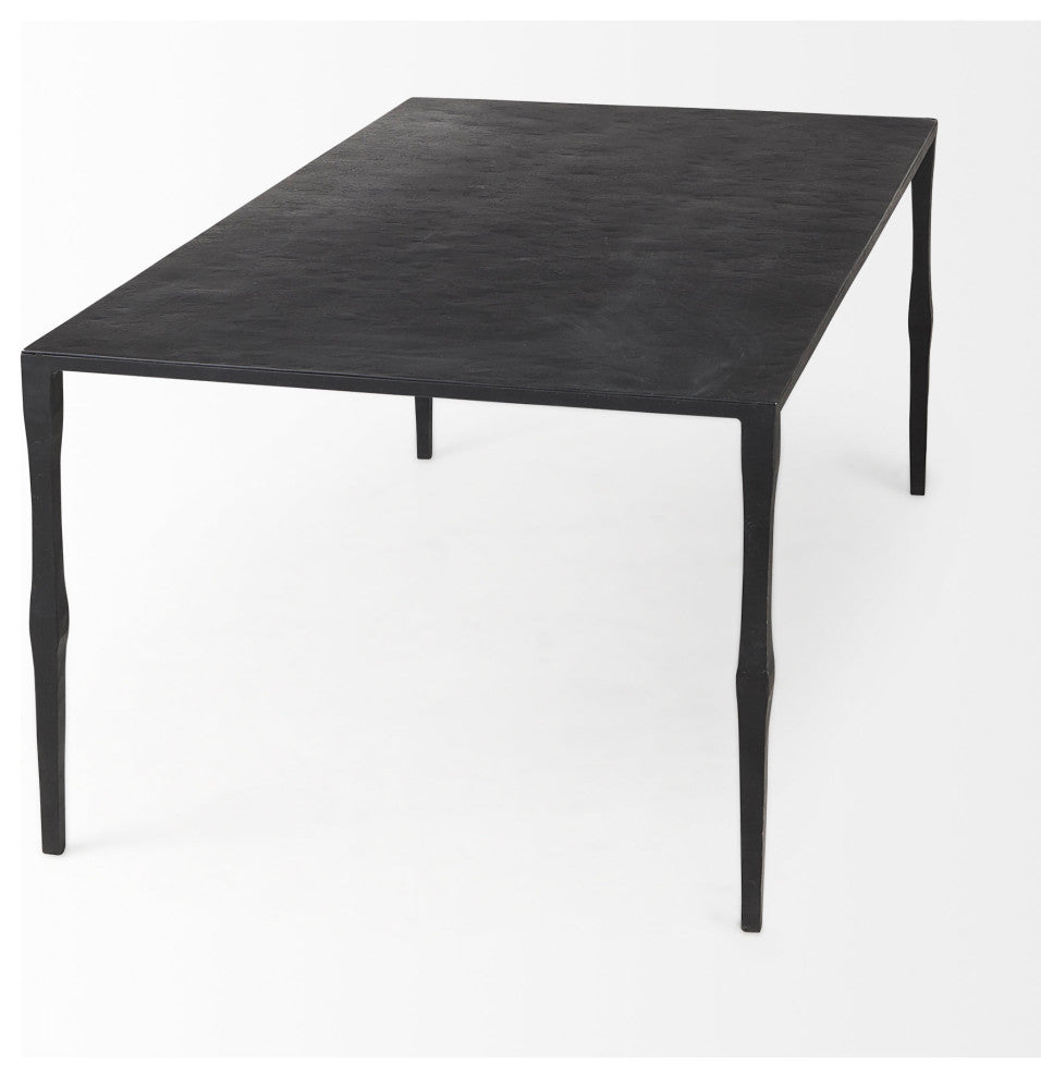 Timothy Ebony Black Iron Coffee Table, Console Table