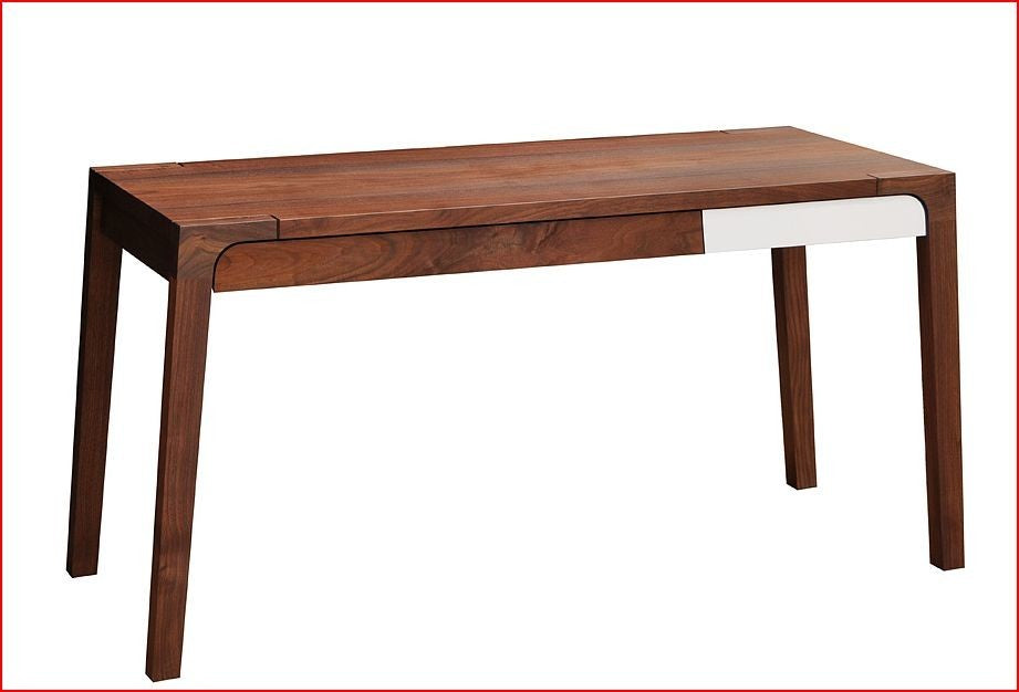 Solid Walnut Modern Desk, Winnie Desk by  Iannone