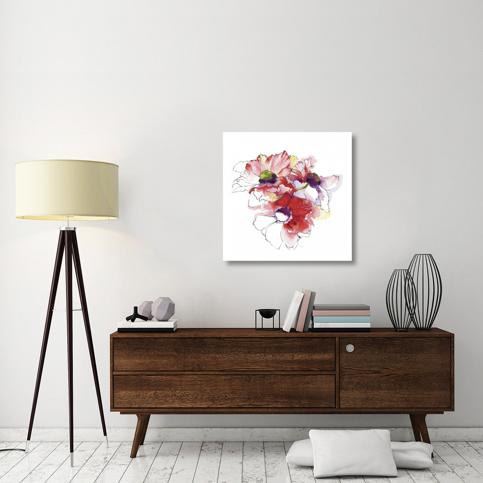 "Mistral Trio II White Square" Digital Paper Print by Shirley Novak, 32"x32"