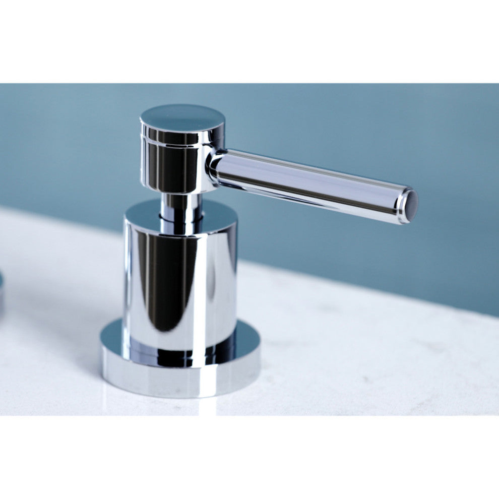Kingston Brass Widespread Kitchen Faucet, Polished Chrome
