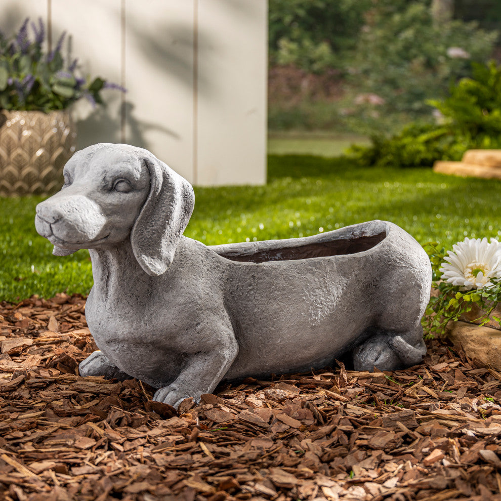 22-Inch Long Magnesium Dog Planter