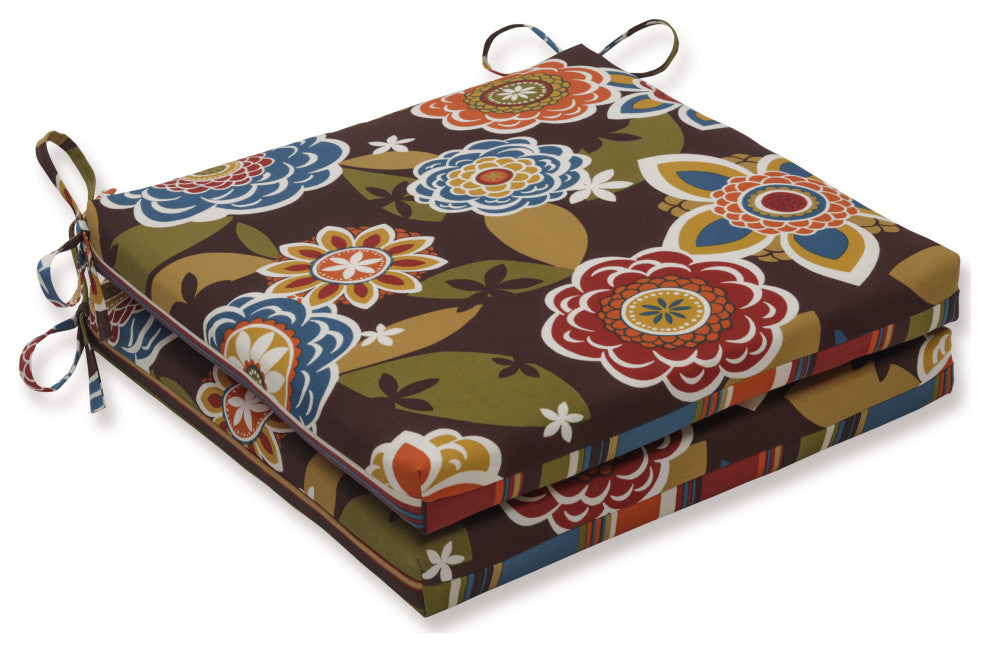 Annie / Westport Chocolate Brown Oversized Seat Cushion Set, Set of 2