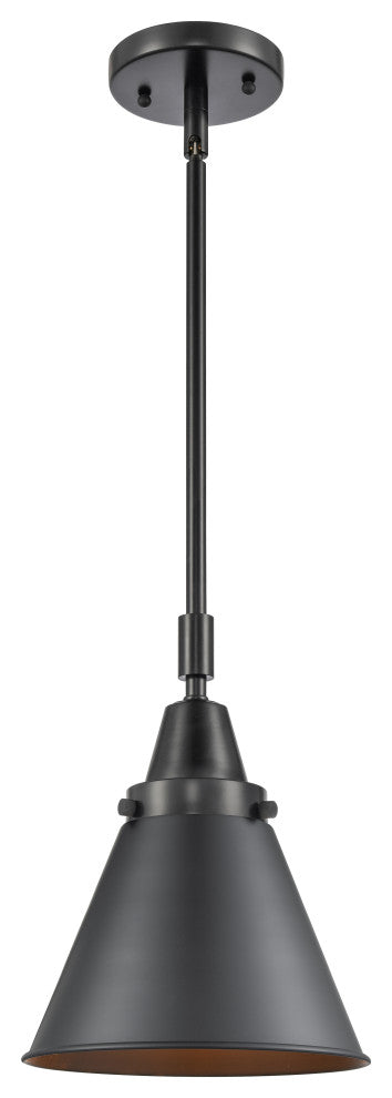 Innovations 447-1S-BK-M13-BK-LED 1 Light Mini Pendant, Matte Black