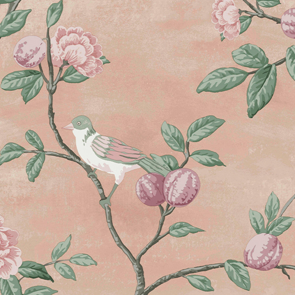 Laura Ashley Eglantine Wallpaper, Blush