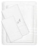 Denzi 4-Piece Towel Combination Set With Monogrammed Letter, A, White