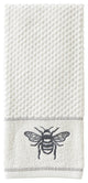 SKL Home Farmhouse Bee Hand Towel, 2Pack, White