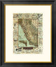 "Map of California Roads for Cyclers, 1896"  by George W. Blum, 22x26"