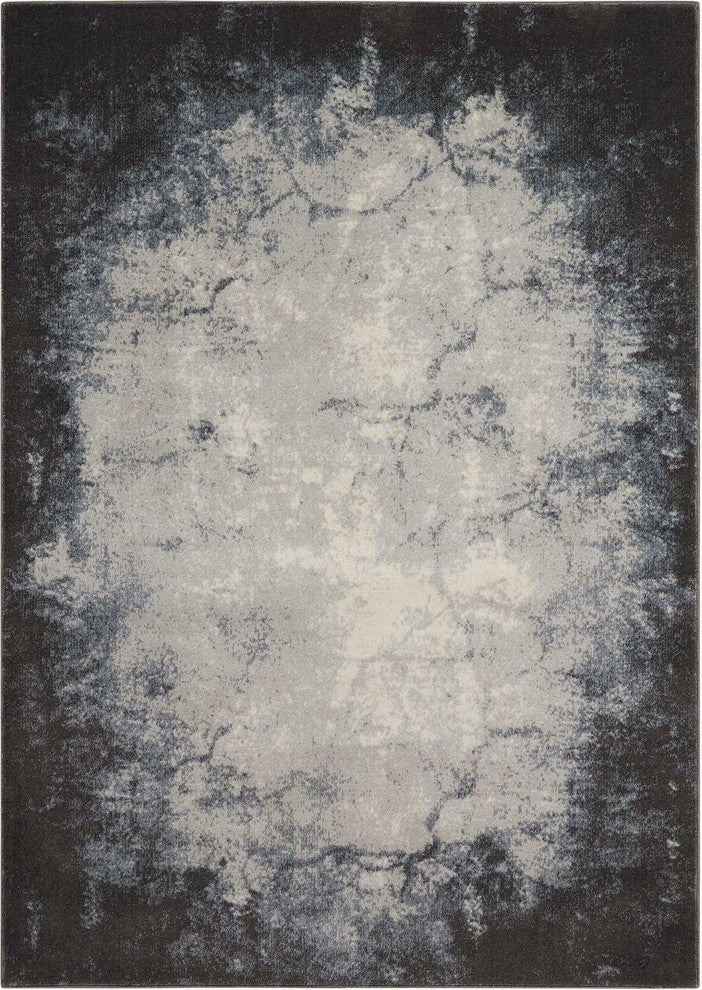 Nourison Maxell Ivory/Gray Area Rug, 2'2"x7'6"