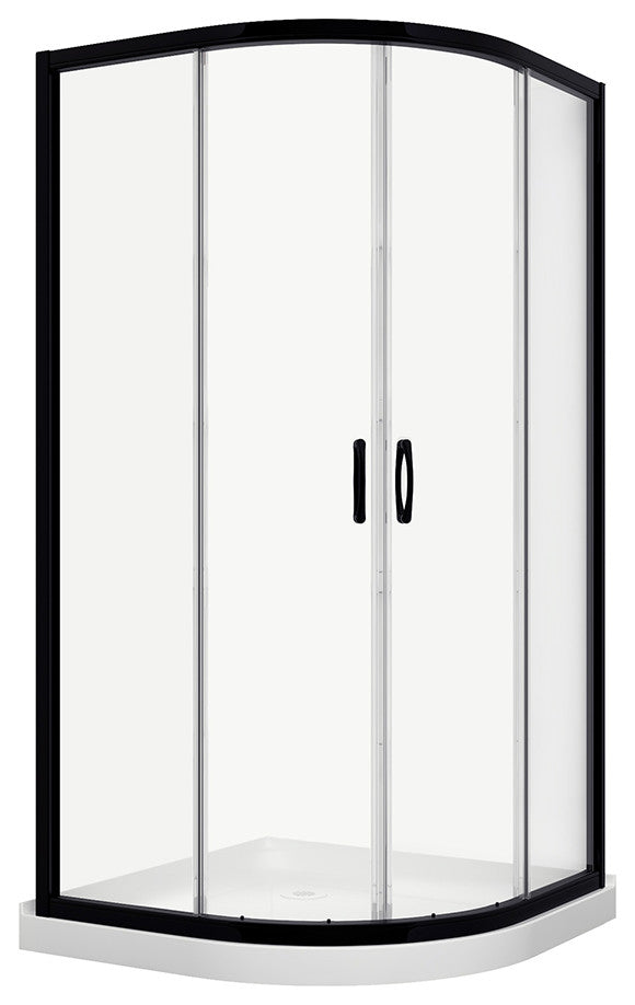 Mona-36-BLK-NW Shower Kit No Walls
