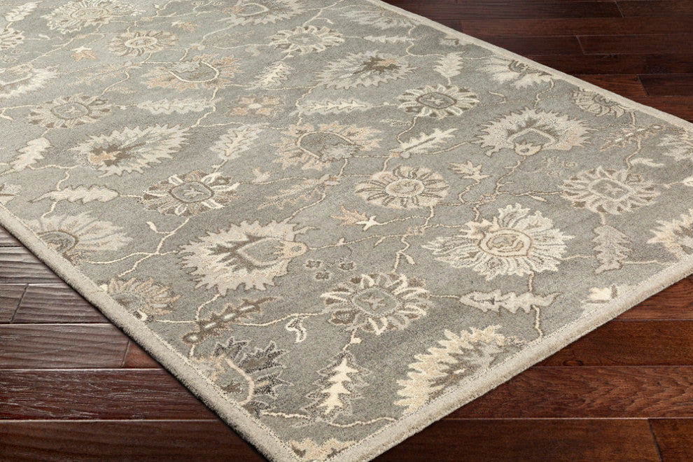 Surya Caesar CAE-1198 Traditional Area Rug, Charcoal, 12' x 15' Rectangle