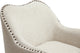Seibert Beige Linen Modern Accent Chair