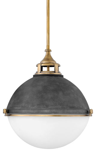 Hinkley Lighting 4835 Fletcher 2 Light 18"W Pendant - Aged Zinc