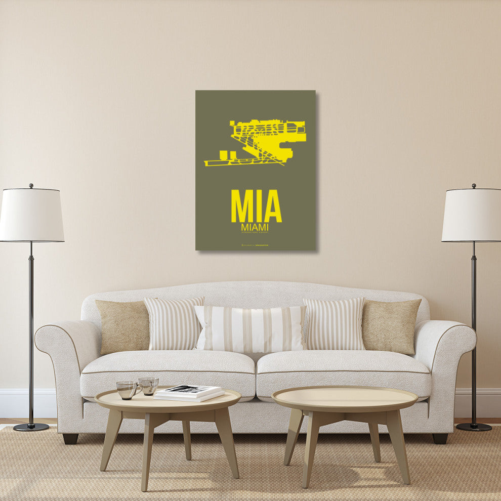 "MIA Miami Poster 1" Fine Art Print