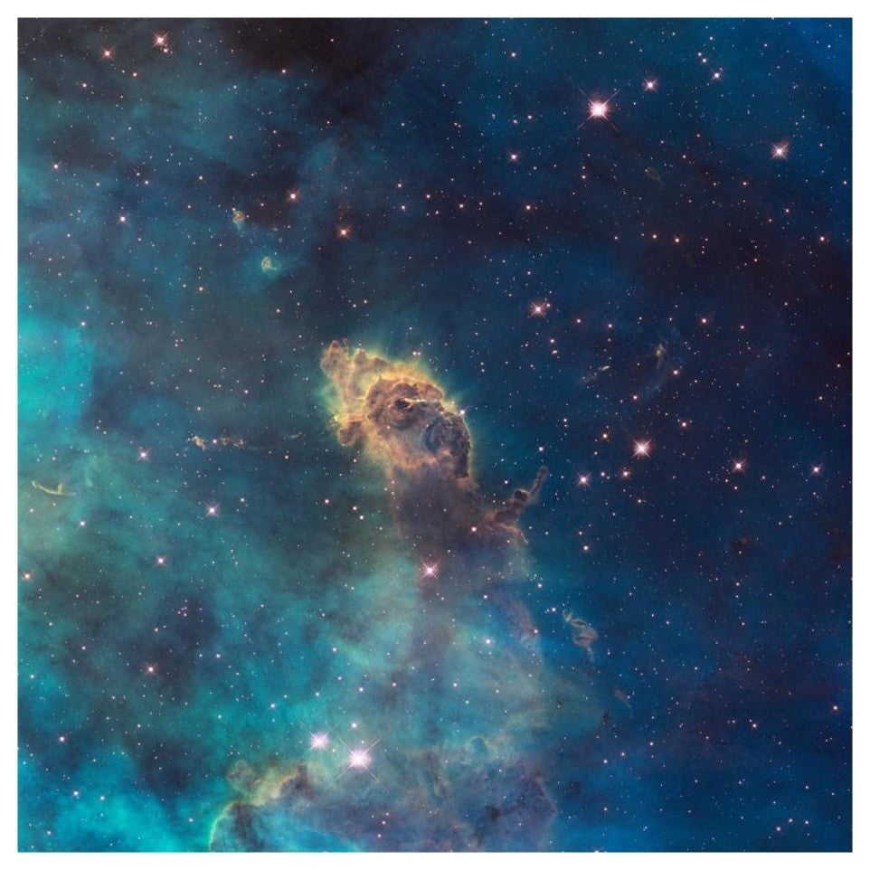 "Jet in Carina -  WFC3 UVIS Full Field" Digital Paper Print by NASA, 26"x26"