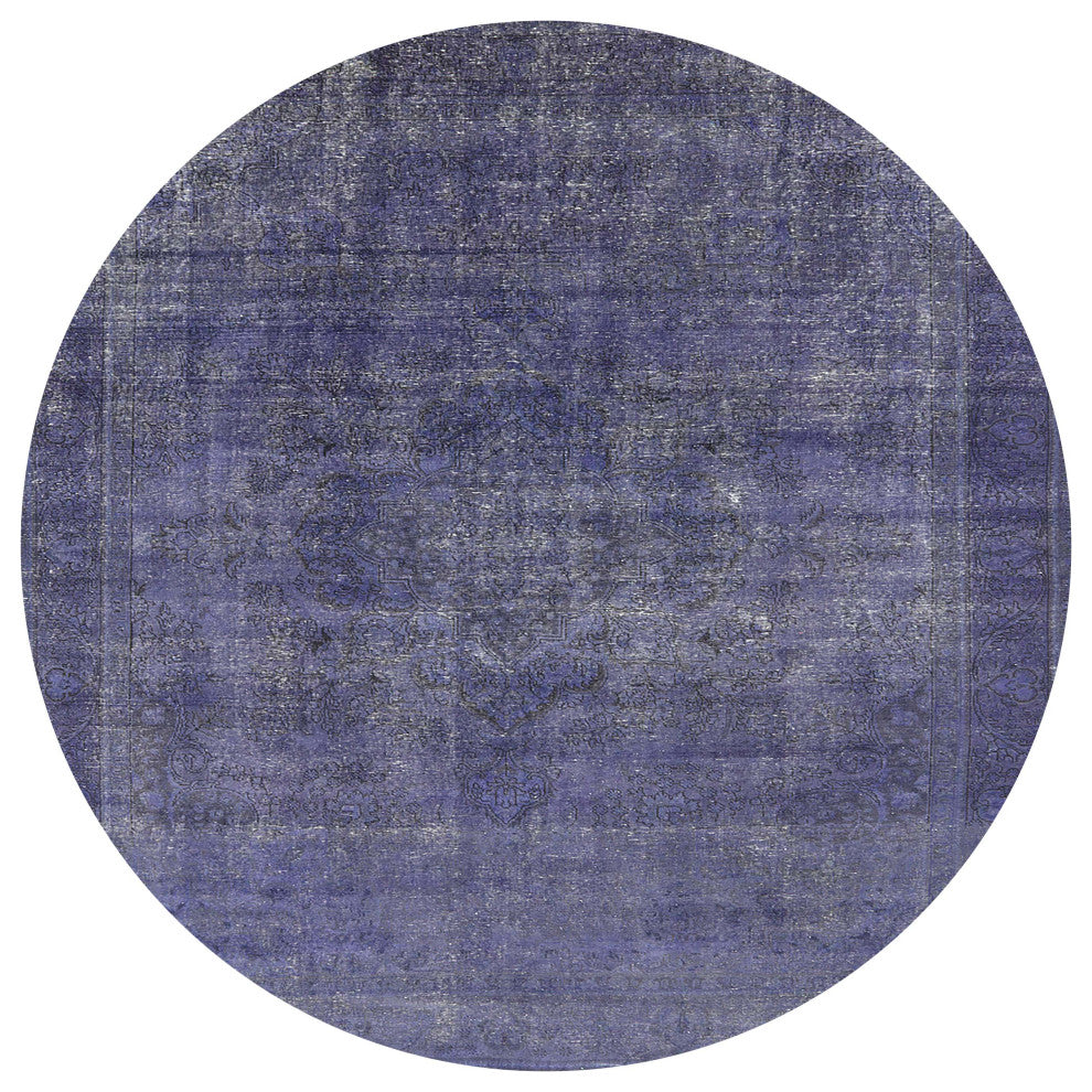 Ahgly Company Indoor Round Mid-Century Modern Area Rugs, 8' Round