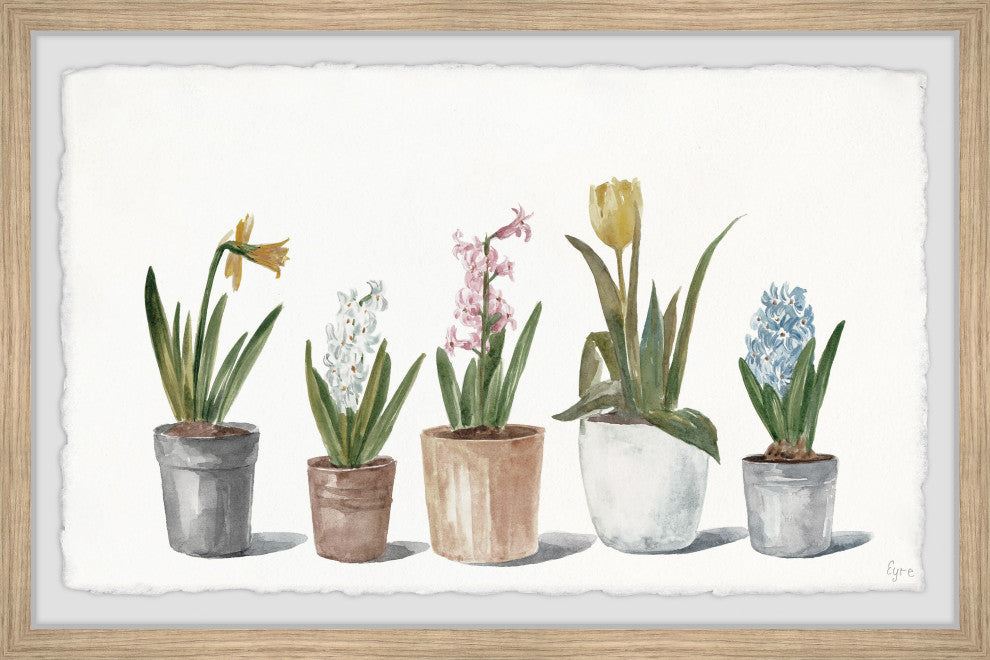 "We Are Like Flowers" Framed Painting Print, 30x20