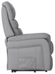Hercules Series Remote Powered Lift Recliner, Gray Leathersoft