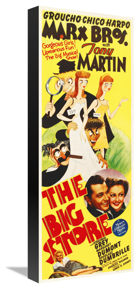 "Marx Brothers - The Big Store 03" Canvas by Hollywood Photo Archive, 9x22"