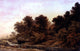 John Glover Cattle Watering At Dusk, 18"x27" Gallery Wrapped Canvas Print
