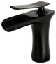Single-Handle Bathroom Faucet, Push Up Drain, Matte Black