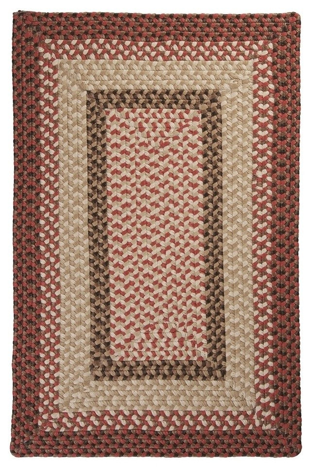 Tiburon TB79 Rusted Rose Indoor/Outdoor Area Rug, Rectangular 8'x11'