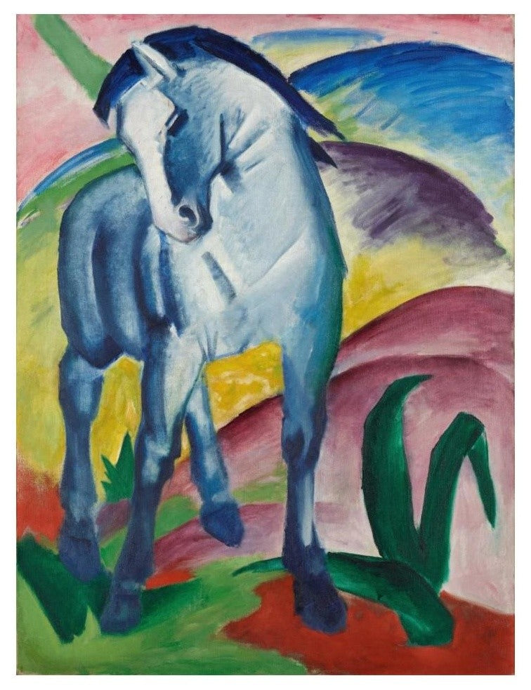 "Blue Horse I, 1911" Digital Paper Print by Franz Marc, 14"x18"