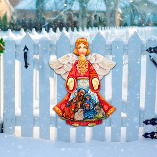 Nativity Christmas Angel Door Hanger