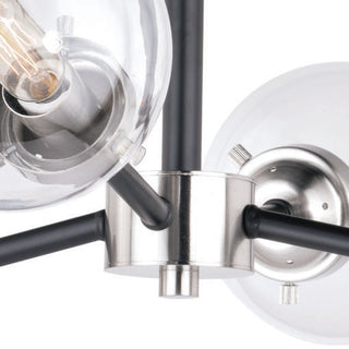 Vaxcel Orbit 20" Semi-Flush Mount, Satin Nickel and Oil Rubbed Bronze