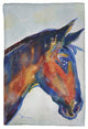 Blue Horse Kitchen Towel - Two Sets of Two (4 Total)