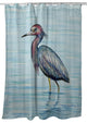 Betsy Drake Little Blue Heron Shower Curtain