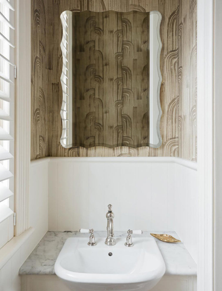 Frameless Ridge Mirror, 23.6"x31.5"