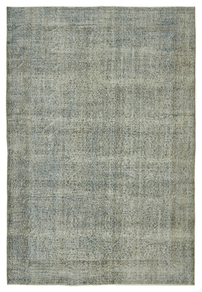 Rug N Carpet - Handmade Oriental 7' 1'' x 10' 4'' One-of-a-Kind Over-dyed Rug