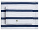 Lacoste Archive Striped 100% Cotton Sheet Set, Medieval Blue, Standard King