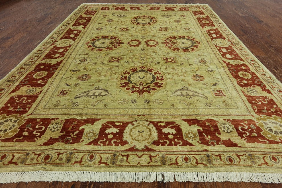 Hand Knotted Peshawar Oriental Rug 9'x12', W2499