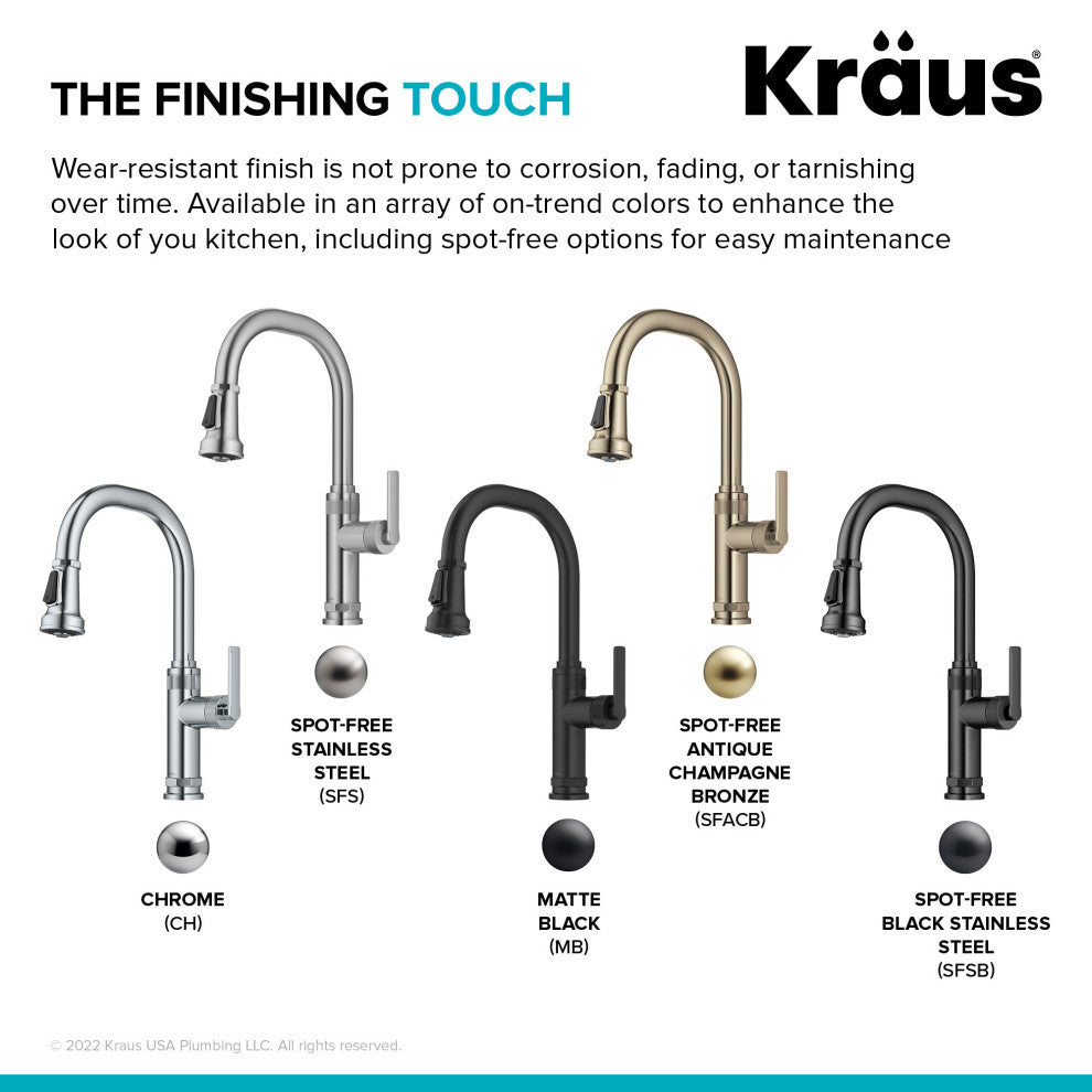 Sellette Pull-Down Kitchen Faucet, Chrome, Model Kpf-4102ch